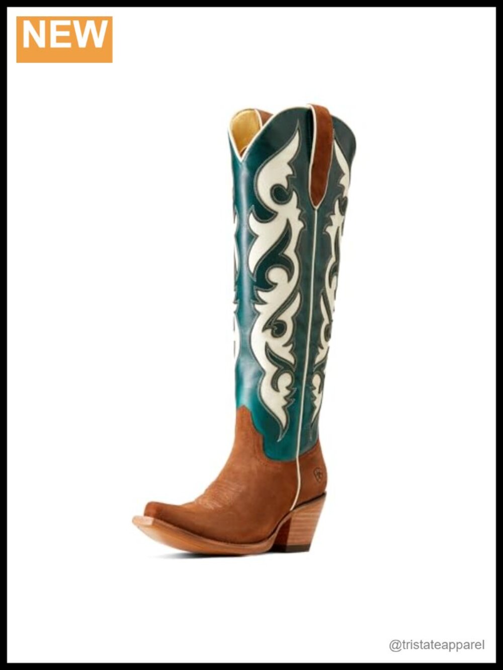 Ariat Elvira Women's Western Mid-Calf Boots Square Toe Leather Suede
